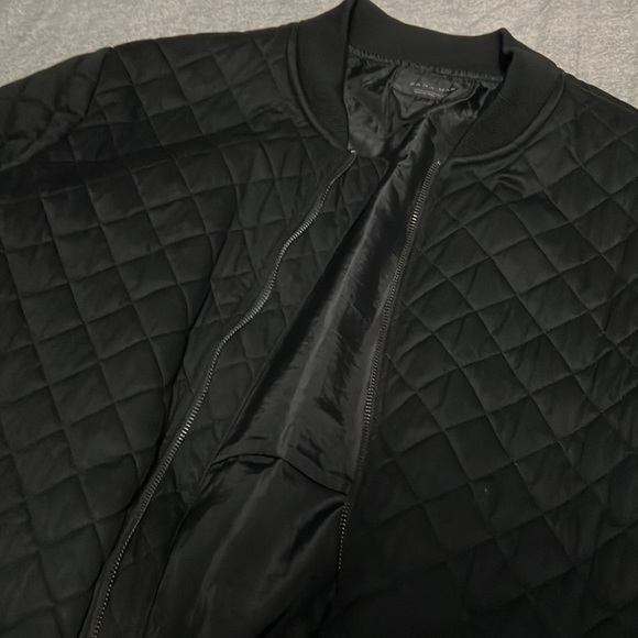 Zara Quilted Bomber Jacket - Picture 3 of 4